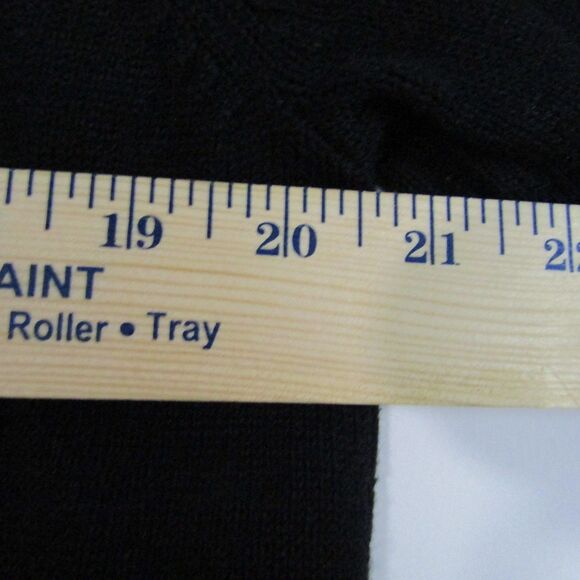 Quaker Factory Women's Sweater Large Black Christmas Beaded Embroidery Holiday - Picture 10 of 13